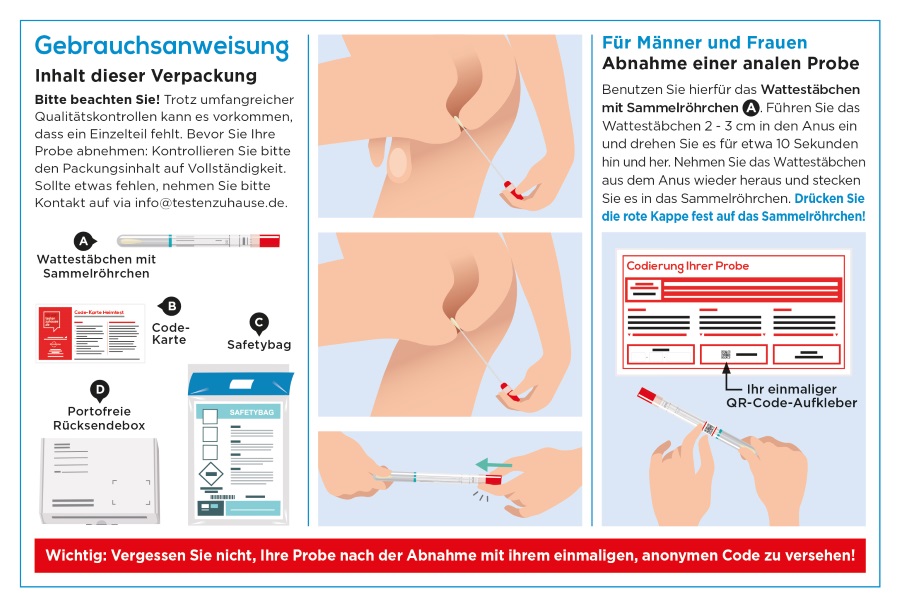 Microbiome STD-Test Standard Anal Gebrauchsanweisung