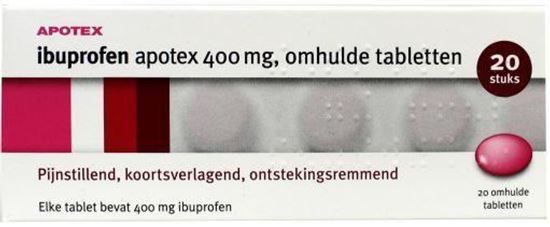 IBUPROFEN 400 APOTEX 20