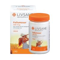Livsane Folsäure 500 mcg, 90 Stk.