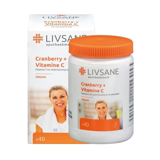 Cranberry Plus Vitamin C Livsane, 40 Stk.